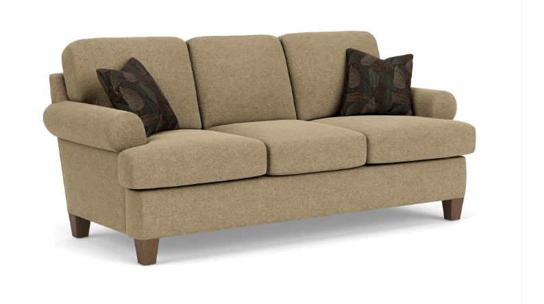 Contemporary 3-Seat Sofa with Sock Arms