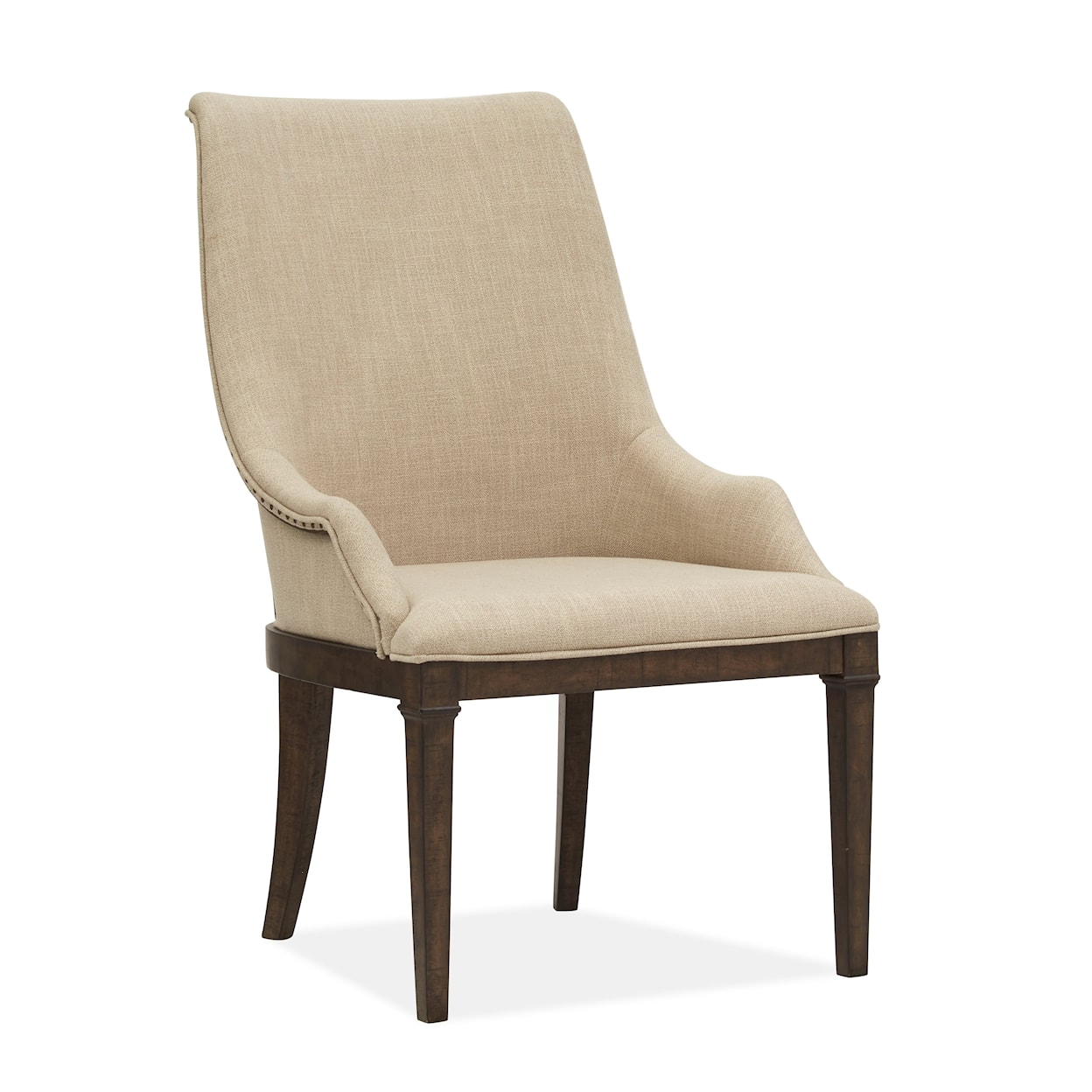 Magnussen Home Meredith Dining Upholstered Host Arm Chair