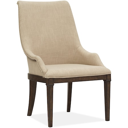 Upholstered Host Arm Chair