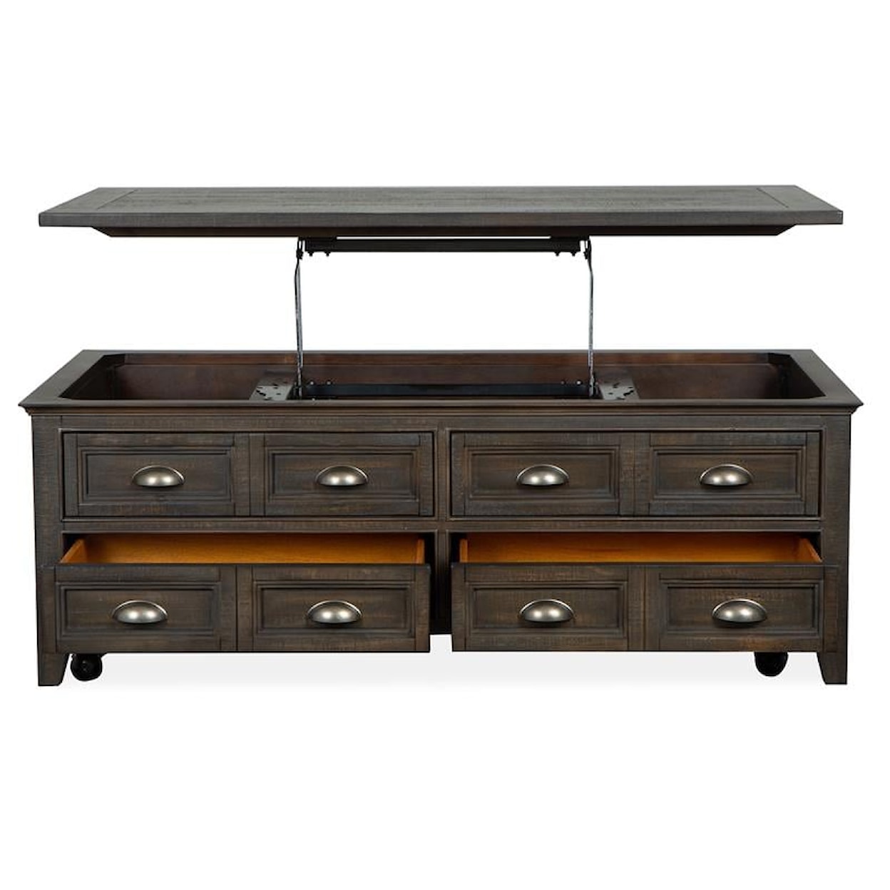 Magnussen Home Westley Falls Occasional Tables Lift Top Storage Cocktail Table