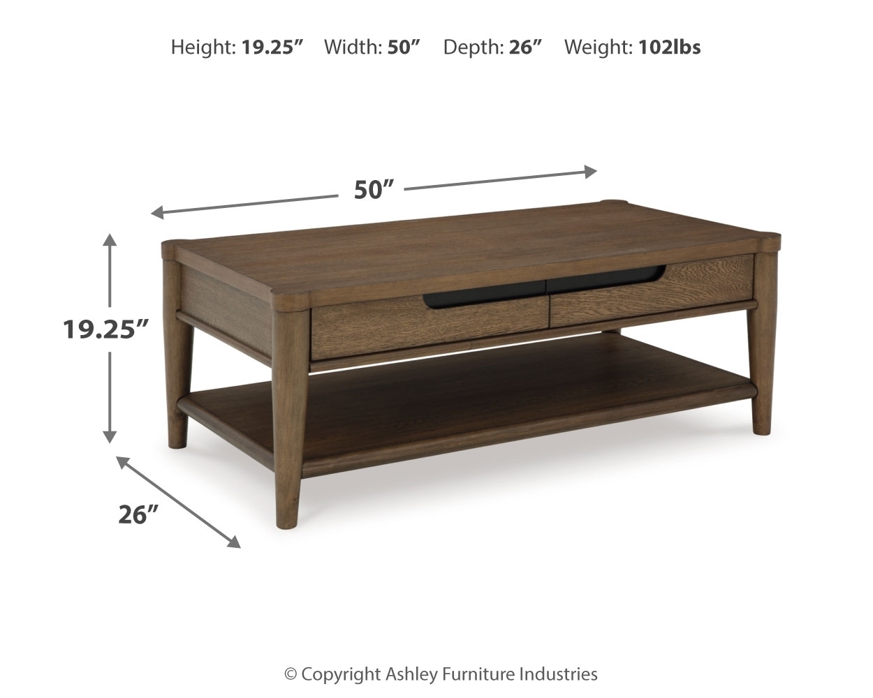 Signature Design by Ashley Roanhowe Coffee Table And 2 End Tables