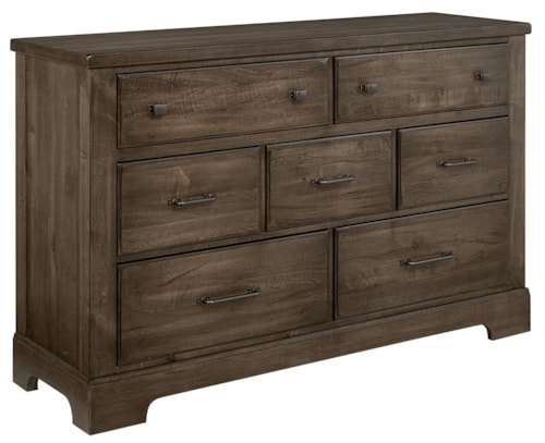 Rustic 7-Drawer Dresser with English Dovetail Construction