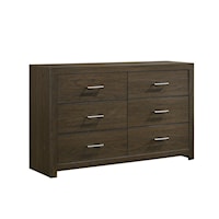 Transitional 6-Drawer Dresser