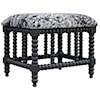 Uttermost Accent Furniture - Benches Rancho Faux Cow Hide Small Bench