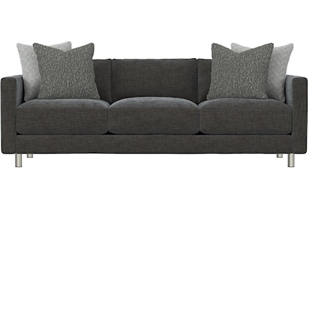 Leather-Fabric Sofa