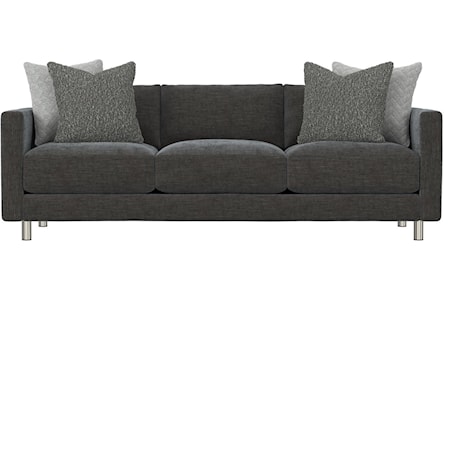 Dakota Leather-Fabric Sofa