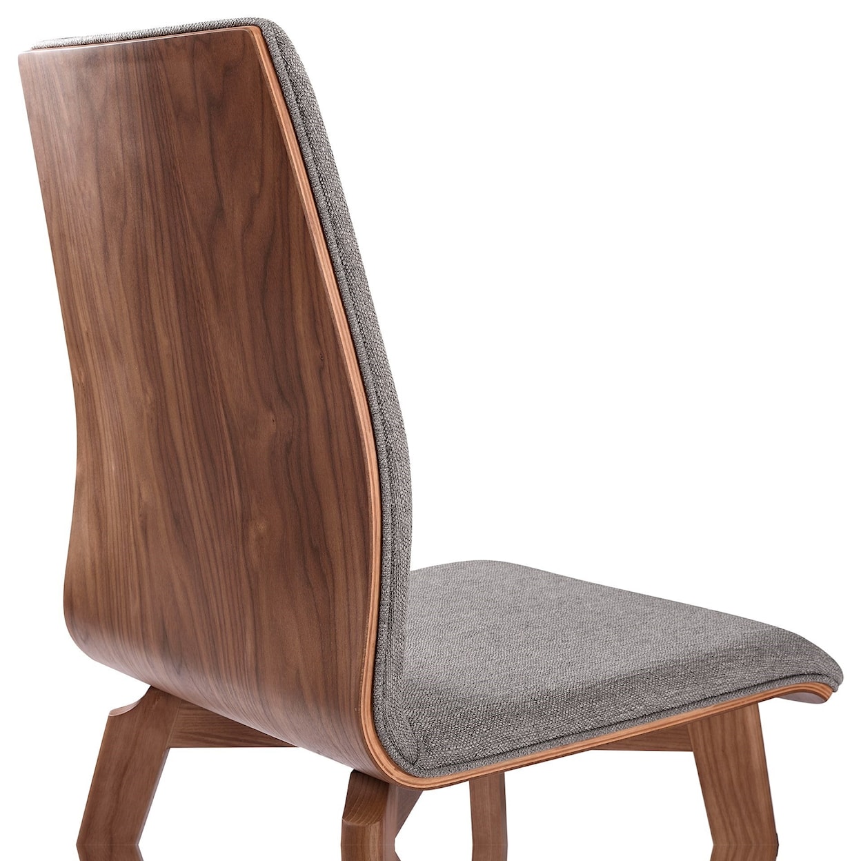 Armen Living Treviso Dining Chairs in Walnut Finish