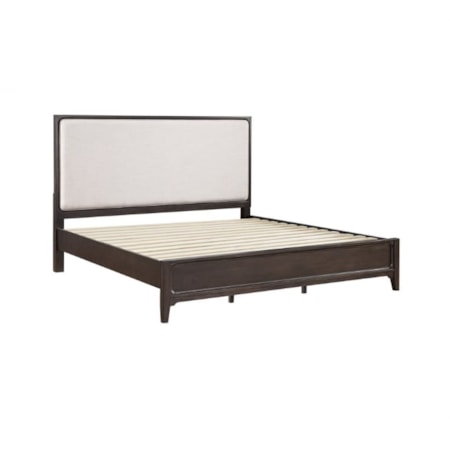 Upholstered Panel King Bed