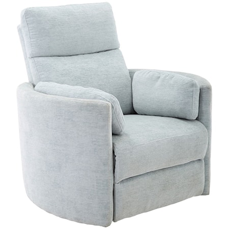 Contemporary Power Swivel Glider Recliner with USB Charger