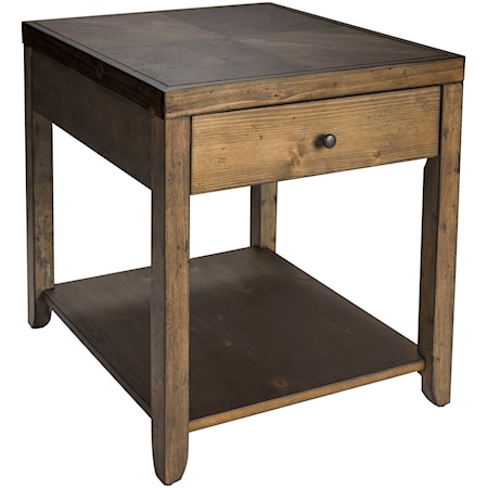 Contemporary Rectangular End Table