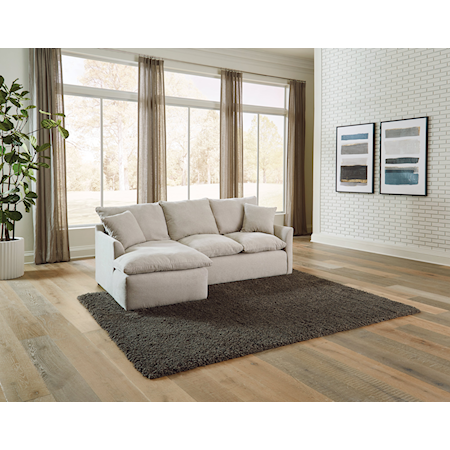 Contemporary 2-Piece Chaise Sectional Sofa