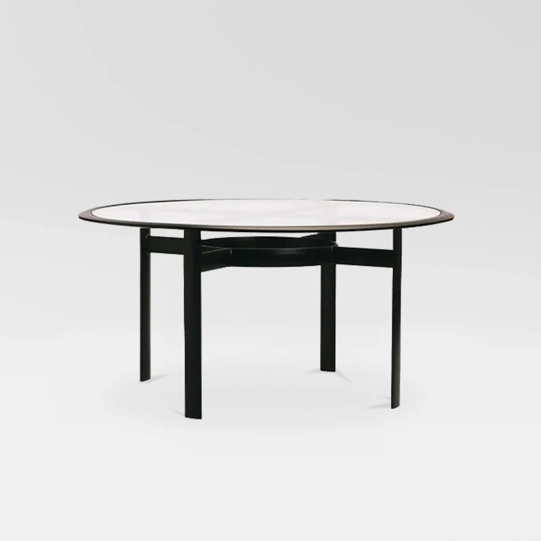 Modern 54" Round Aluminum Dining Table