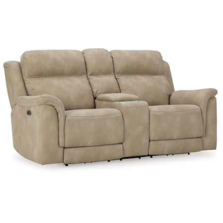 Pwr Rec Loveseat/Con/Adj Hdrst
