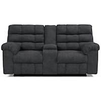 Casual Double Reclining Loveseat w/ Console