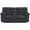 Signature Design by Ashley Furniture Wilhurst Double Reclining Loveseat w/ Console