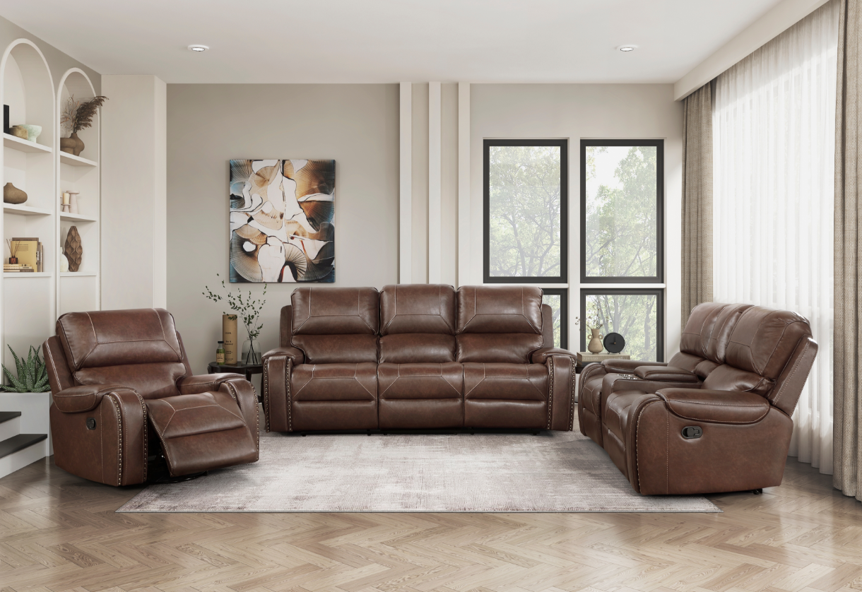 Homelegance Newnan Double Glider Reclining Loveseat