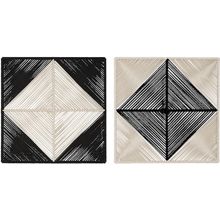 Seeing Double Rope Wall Squares, S/2
