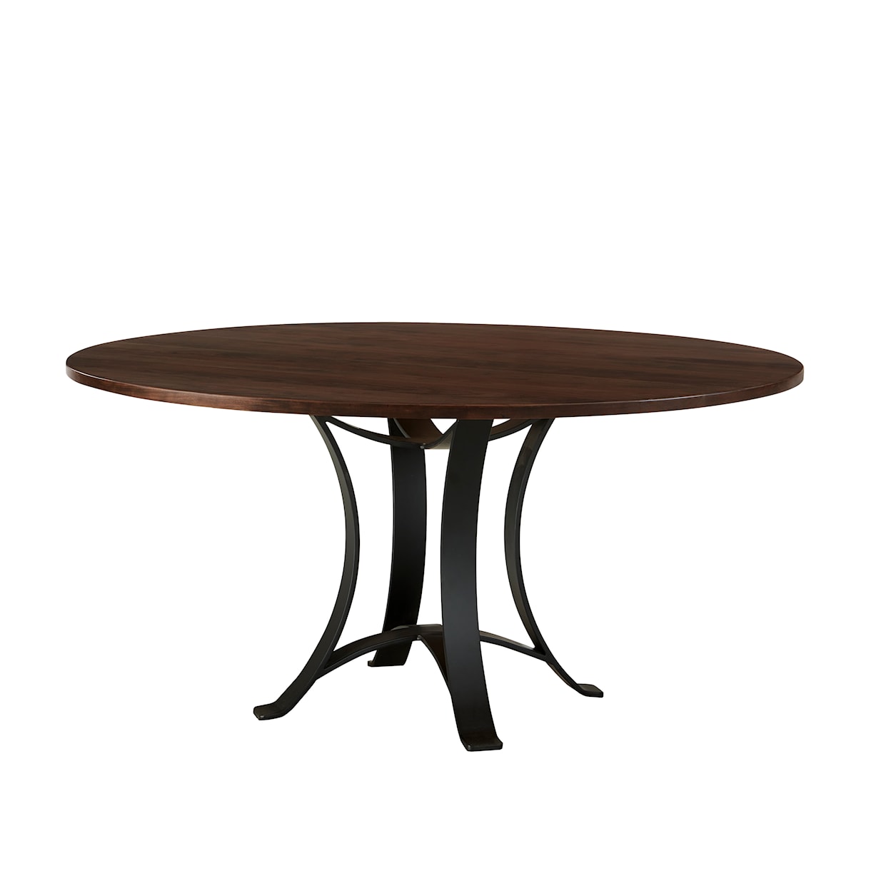 Virginia House Crafted Cherry - Dark 60" Round Dining Table