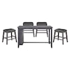 Homelegance Furniture Timbre 5-Piece Counter Height Table Set