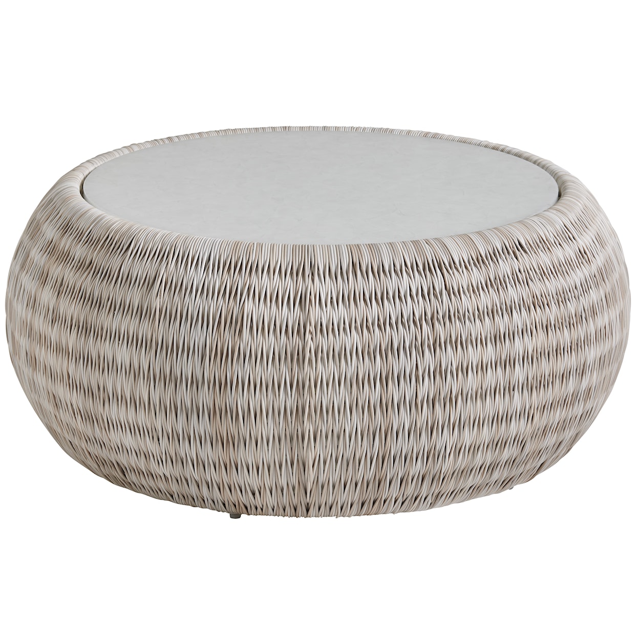 Tommy Bahama Outdoor Living Seabrook Round Cocktail Table Complete