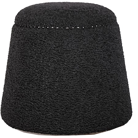 Gumdrop Black Ottoman