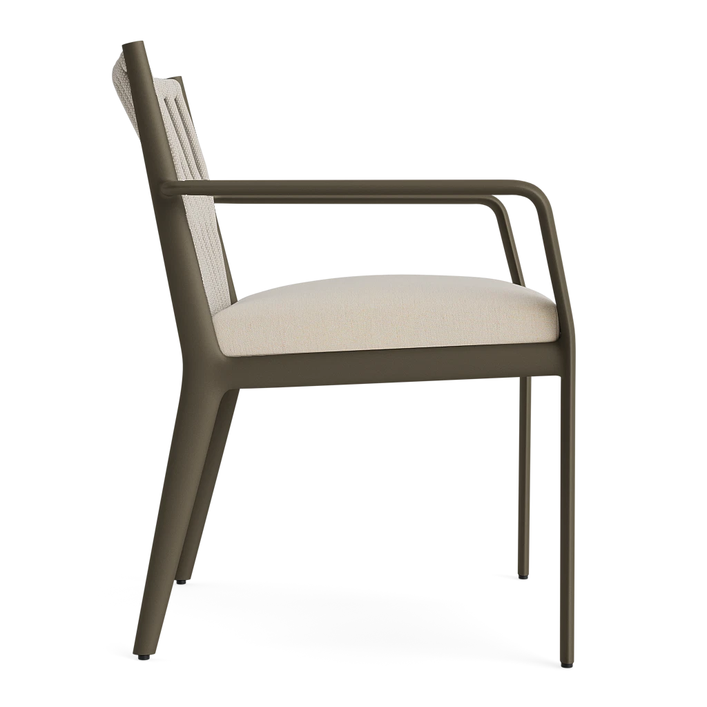 Brown Jordan H Rope-Back Dining Armchair