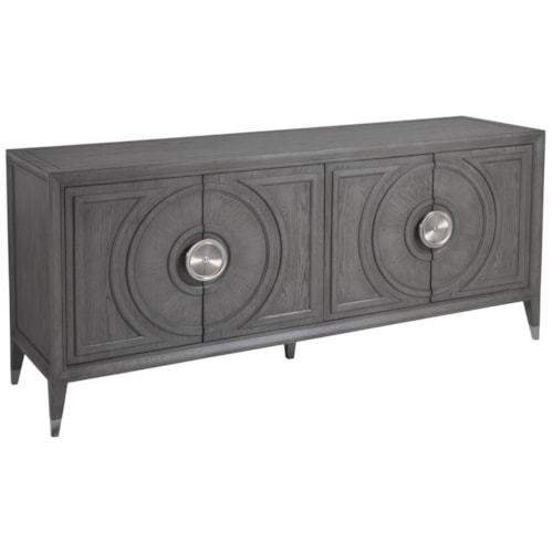 Transitional 68 Inch 4-Door TV Stand