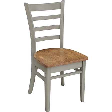 Farmhouse Emily Dining Chair in Hickory/Stone