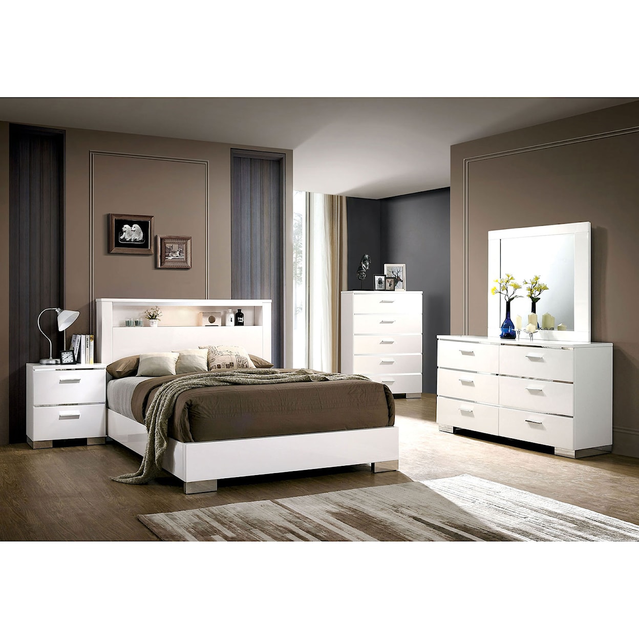 Furniture of America Malte Queen Bedroom Set