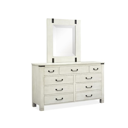 9-Dresser &amp; Mirror Set