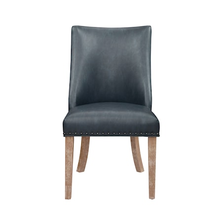 Dining Chair with Faux Leather Upholstery