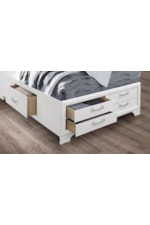 Global Furniture Jordyn Transitional King Storage Bed with LED Lights