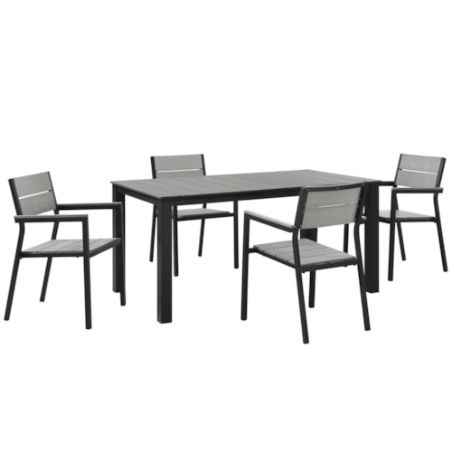 5 Piece Outdoor Patio Dining Set