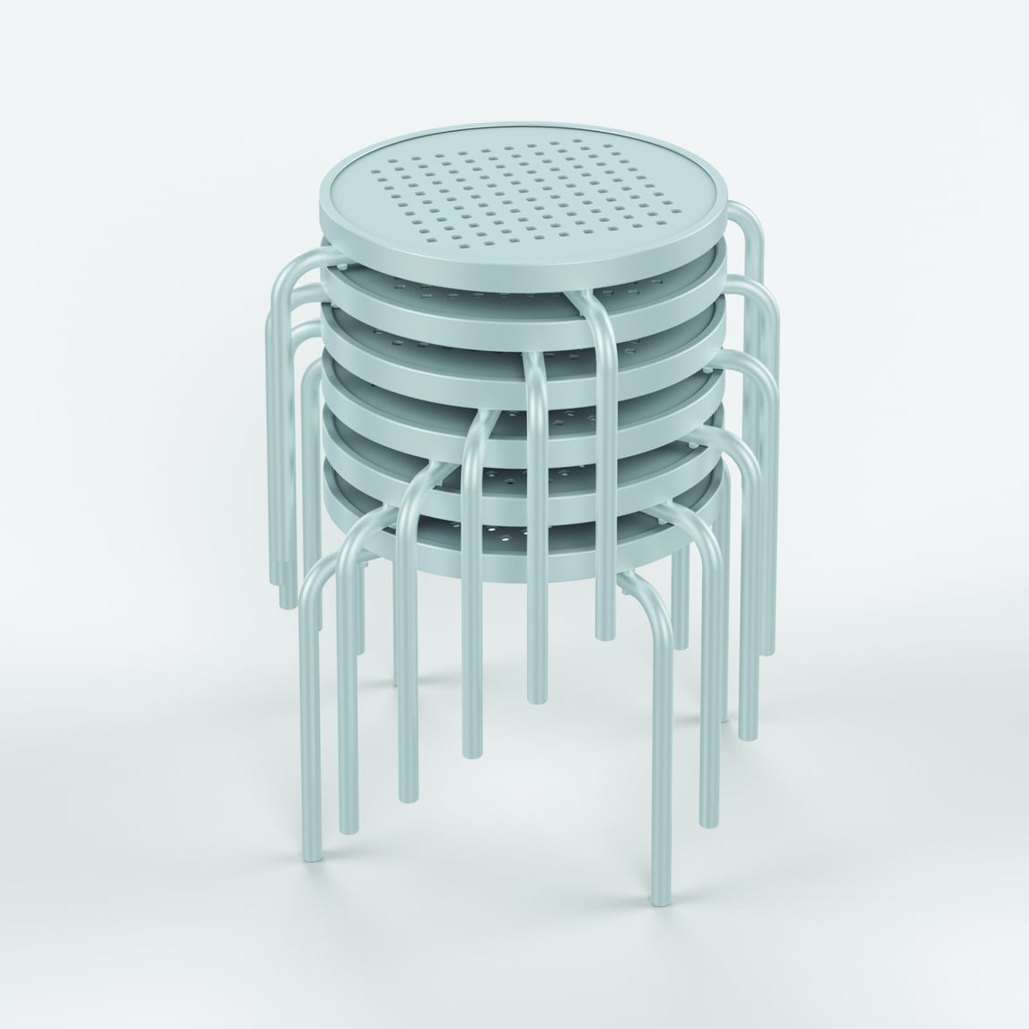 Tropitone Boulevard 26" Round Stacking Tea Table