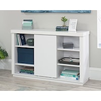 Contemporary Bookcase with Sliding Door