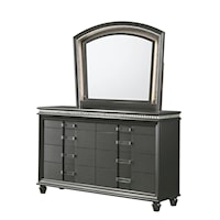Adira Contemporary Dresser and Mirror Set