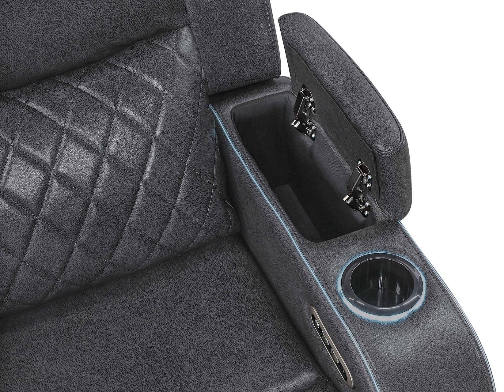 Steve Silver Luna Power Recliner w/Ambient Lighting & Charging