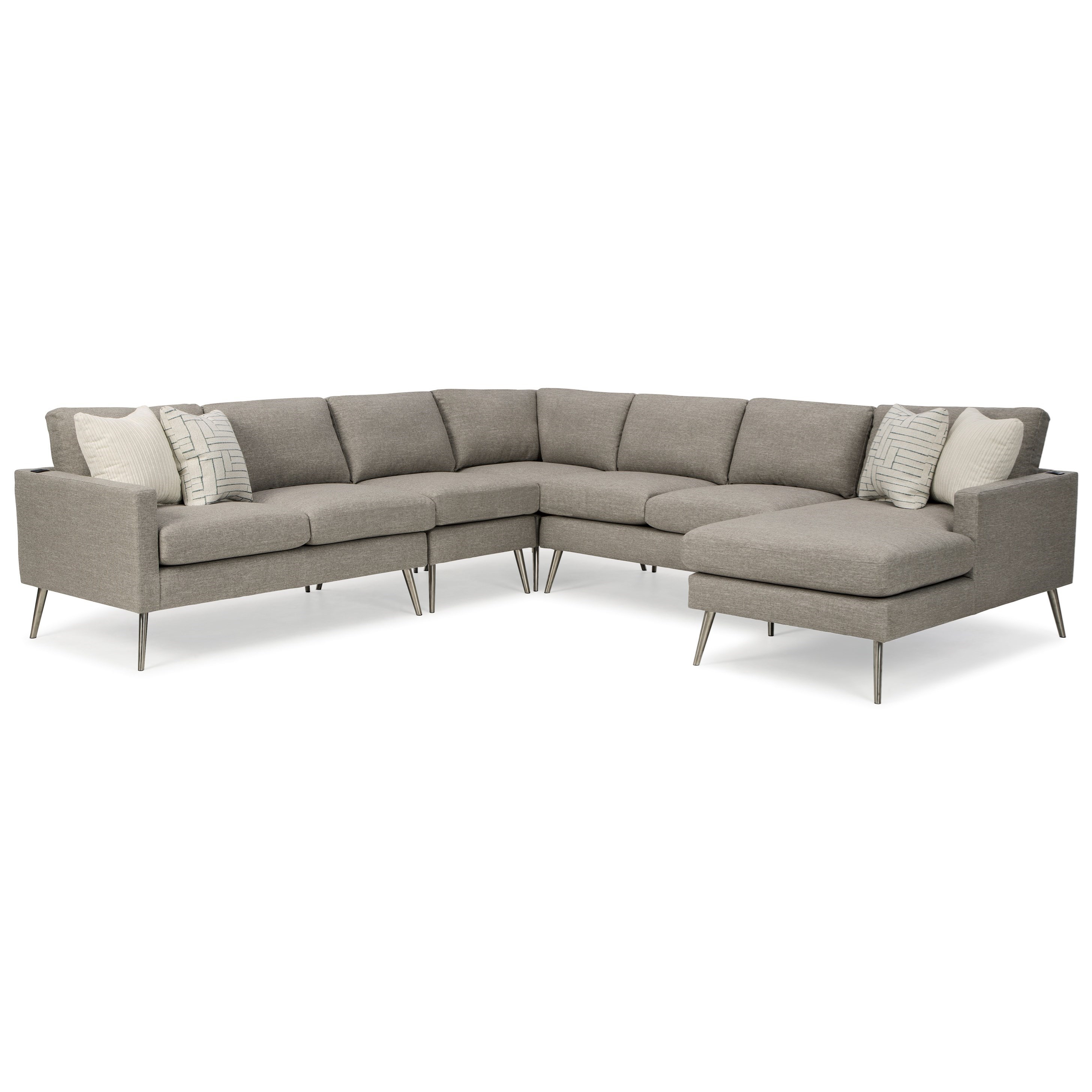 6-Seat Sectional Sofa w/ RAF Chaise