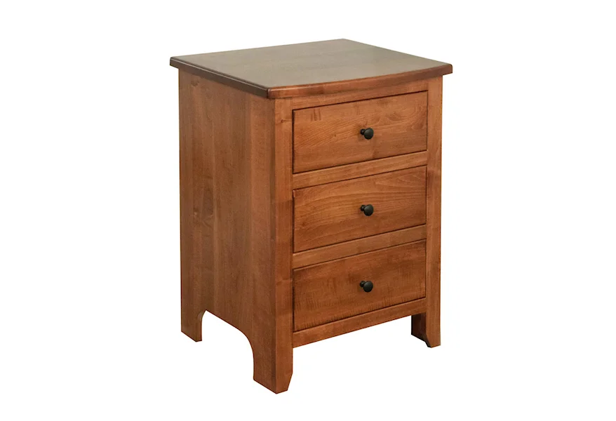 Shaker Customizable Solid Wood Nightstand by Buckeye Furniture at Saugerties Furniture Mart