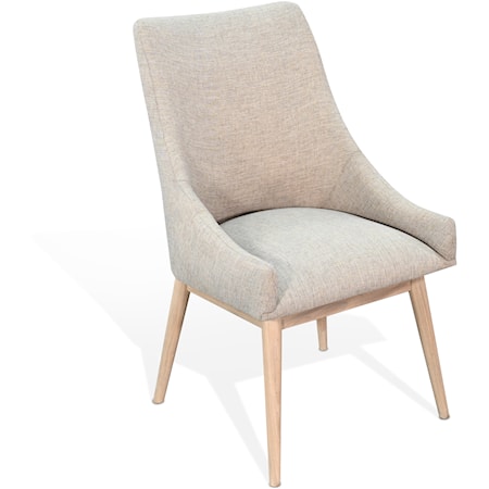 Olivia Highback Cushioned Grey Dining Chair