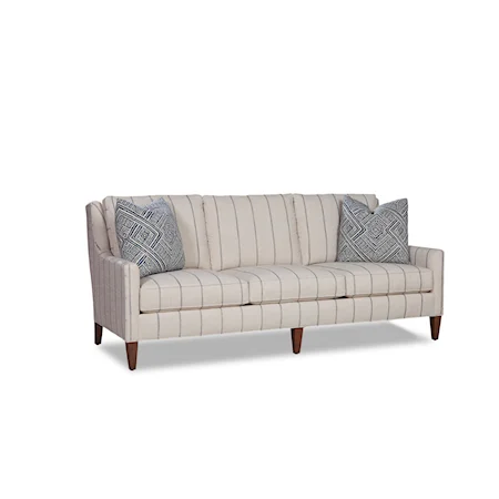 Coastal 3-Cushion Sofa with Track Arms