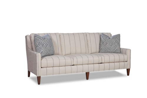 Coastal 3-Cushion Sofa with Track Arms