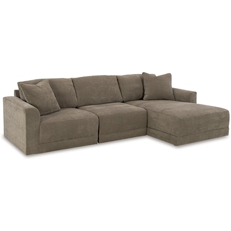 3-Piece Sectional Sofa With Chaise