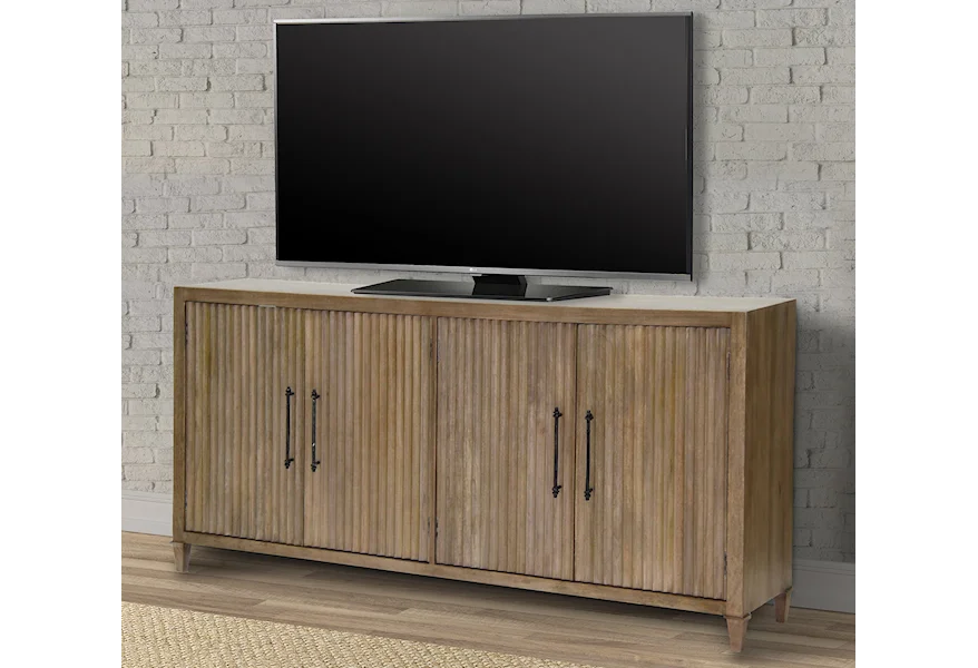 Crossings Maldives TV Console by Paramount Furniture at Reeds Furniture