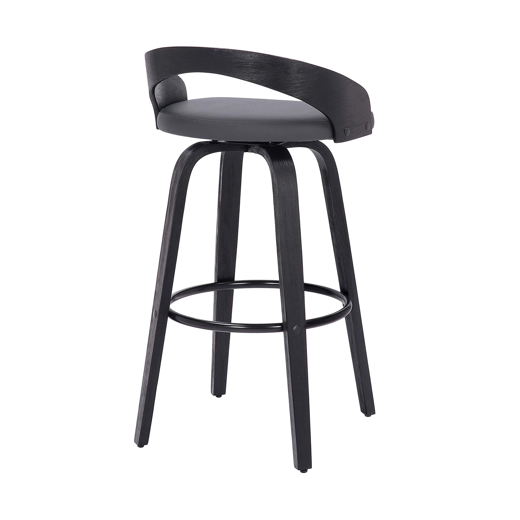 Open-Back Swivel Counter Stool