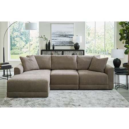 3-Piece Sectional Sofa With Chaise