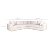 Moe's Home Collection Justin Justin Classic L Modular Sectional Taupe