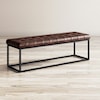 Jofran Global Archive Leather Ottoman