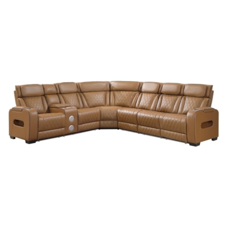 3-pc. Pwr Reclining LAF Console Sectional