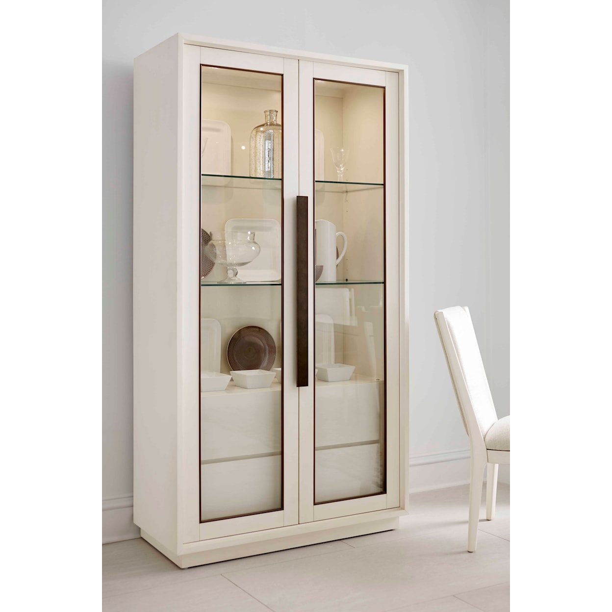A.R.T. Furniture Inc Blanc Display Cabinet with 2-Drawers
